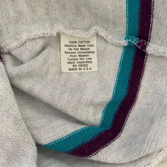 Dehen Alaska Shirt Mens Large Gray Purple Blue Casual Short Sleeve Vintage - Picture 11 of 11